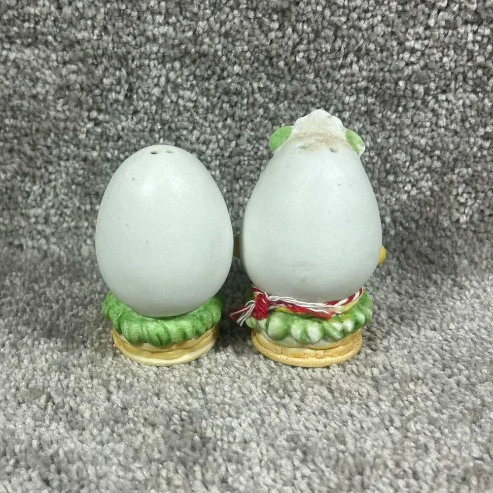Vintage Lefton Humpty Dumpty Egg‎ Salt and Pepper Shakers Mr & Mrs Sentimental